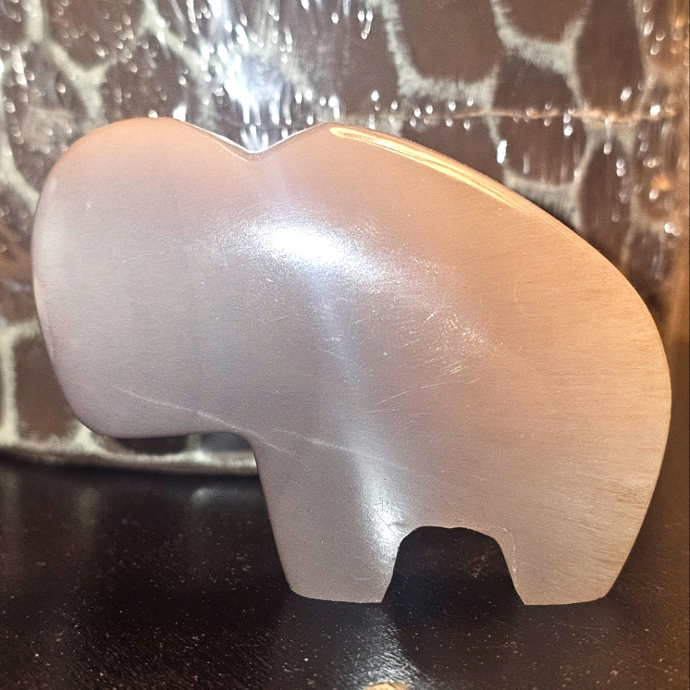 Buffalo Carving Yttrium Fluorite